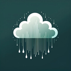 Create a simple carton logo with smooth. These clouds can be depicted