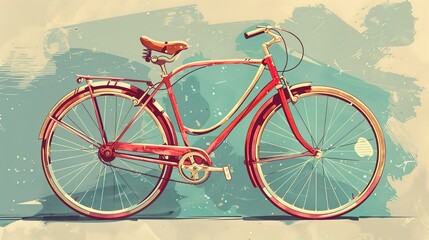 Fototapeta premium vintage bicycle illustration