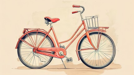 Fototapeta premium vintage bicycle illustration