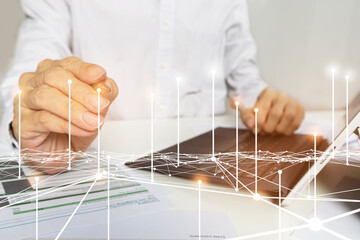 Technology Communication in the future,internet concept,abstract background,digital technology