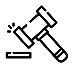 customers handbag in cutline icon