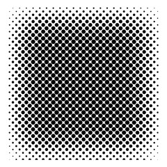 Monochrome Square Screen Tones Isolated On A White Background. Vector Illustration.