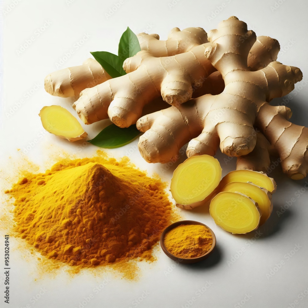 Wall mural turmeric