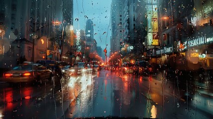 night city pattern wallpaper