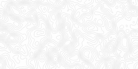 Vector topo map seamless wave topography map pattern camping grid cartography diagram black and white geometric carve wave line. abstract landscape topography line map wavy texture design background.