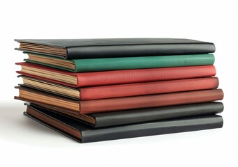 Fototapeta premium A stack of books isolated on a white background