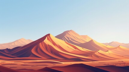 Naklejka premium Desert pattern wallpaper
