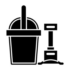 Obraz premium playing with sand in glyph icon style - sand, beach, child, fun, vacation, travel, sea, kid, childhood, summer, play, oc