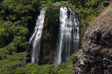 Wailua Falls on Kauai Island in Hawaii