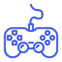 console stick in colour icon - console, play, gaming, controller, game, stick, joystick, video, gamepad, entertainme