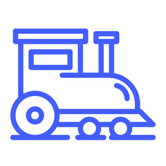 toy train in colour icon - train, transport, transportation, vector, illustration, child, kid, travel, railroad, ra