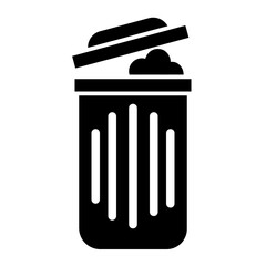 dump in glyph icon