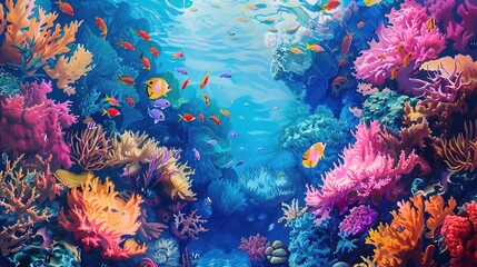 Fototapeta premium Fish underwater wallpaper