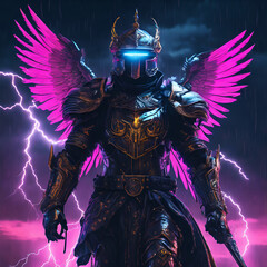 Fototapeta premium knight in full armor