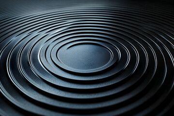 Abstract photo of a dark and textured spiral.