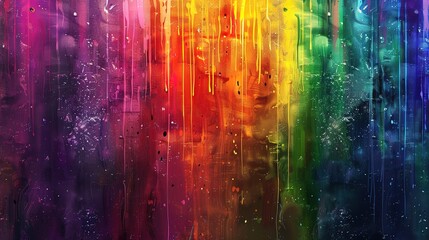 Naklejka premium Rainbow pattern wallpaper