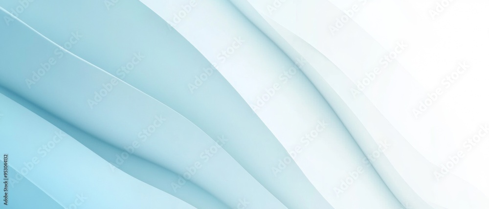 Poster light blue and white diagonal gradient background