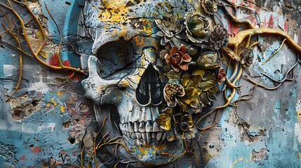 Fototapeta premium graffiti pattern wallpaper