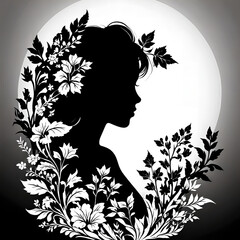 greeting card floral template background design