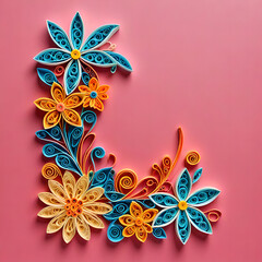 greeting card floral template background design