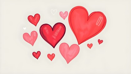 Colorful Heart Illustrations