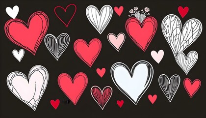 Colorful Heart Illustrations