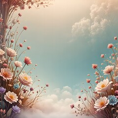 flowers and butterflies