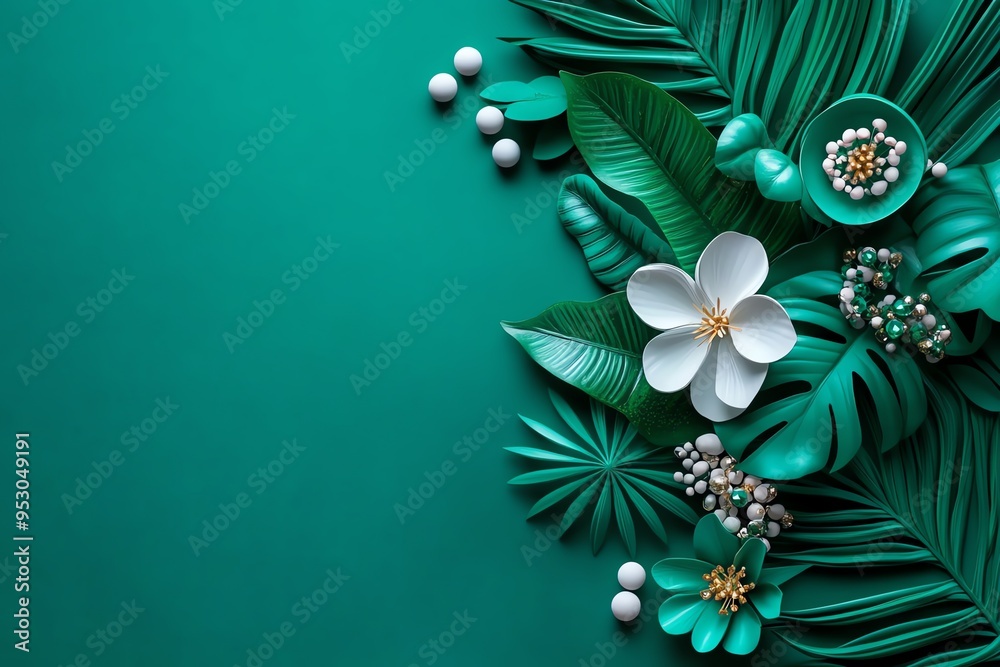 Poster Mint color graphic design with clean lines and modern aesthetics, depicted in an artwork where graphic design features clean lines, minimalist typography, and mint-colored elements, creating