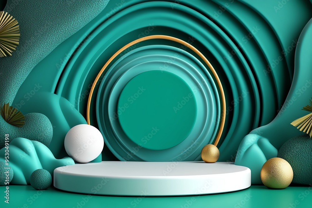 Poster Mint color graphic design with clean lines and modern aesthetics, depicted in an artwork where graphic design features clean lines, minimalist typography, and mint-colored elements, creating