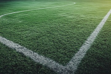 textured soccer game field - center, midfield , ai