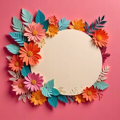 autumn frame with leaves