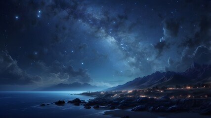 Fototapeta premium starry night sky