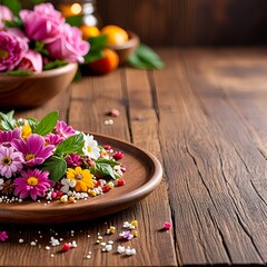 flowers on table