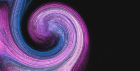 Galaxy space motion loop bulb light milky way black background
