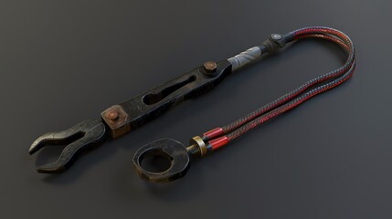 A 3D render of a mechanic s car battery cable puller