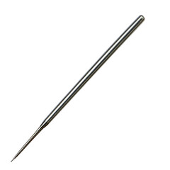 A sleek, metallic needle.