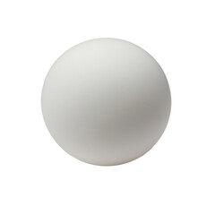 A smooth white sphere.