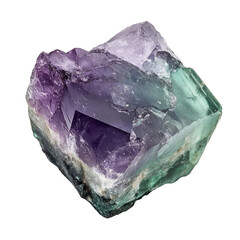 Obraz premium A stunning, multicolored fluorite crystal.