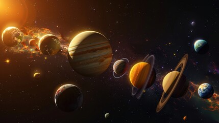 space pattern wallpaper
