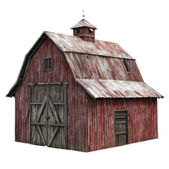 Naklejka premium Rustic red barn.