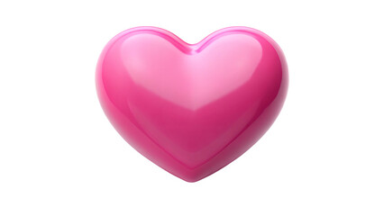 Obraz premium Shiny pink heart icon, perfect for design
