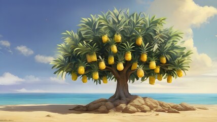 palm tree on the beach