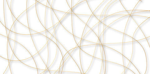 White abstract background with golden diagonal lines and shadows. modern random pattern line stroke transparent background. Simple gold scribble line backdrop Minimal style website banner design.	
