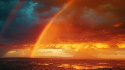 Fototapeta premium A Spectrum Amidst Turmoil