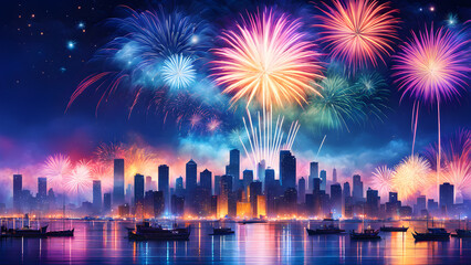 Fototapeta premium Happy New Year concept Image