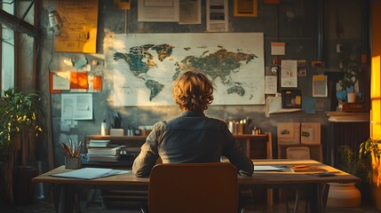 Collaborative team in a modern workspace brainstorming creative solutions, with a focus on innovation and teamwork.