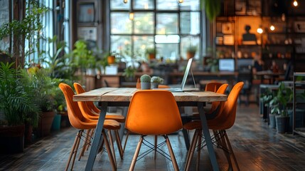 Creative team in a vibrant office space, discussing new ideas and strategies while using digital tools and collaborative software.