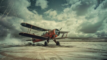 vintage airplane wallpaper