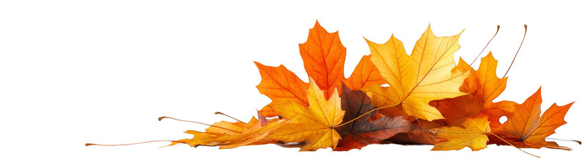 Fototapeta premium Abstract Autumn Leaves on Glitch Background