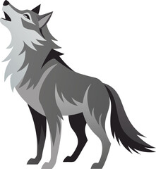 Howling Wolf  Vector